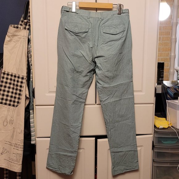 Attitude Green Linen Pants - Picture 3 of 8